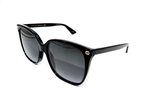 Gucci Women's Lightness Square Sunglasses, Black/Grey, One Size