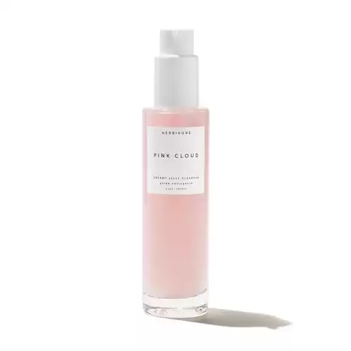 HERBIVORE Pink Cloud Hydrating Jelly Cleanser - Rosewater + Tremella Face Wash & Makeup Remover