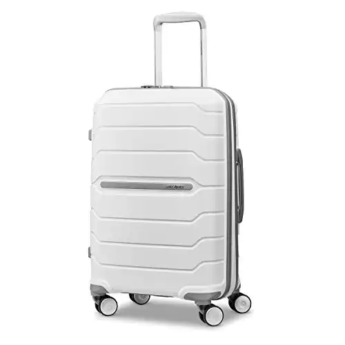 Samsonite Freeform Hardside Expandable with Double Spinner Wheels, Carry-On 21-Inch, White