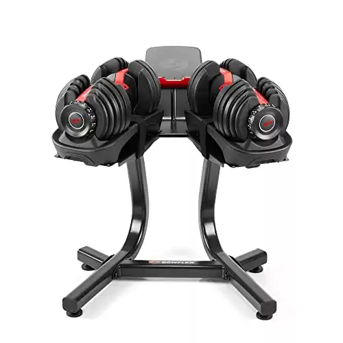 BowFlex SelectTech 552 Dumbbells (Pair) and Stand Bundle