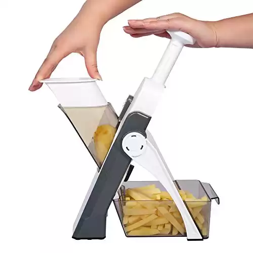 ONCE FOR ALL Safe Mandoline Slicer 5 in 1 Vegetable Chopper