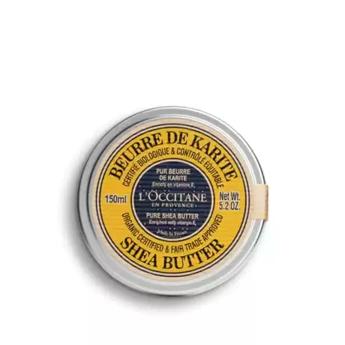 L'OCCITANE Organic Certified Pure Shea Butter: , Nourish Dry Skin & Hair, With Vitamin E