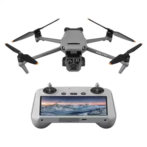 DJI Mavic 3 Pro with DJI RC, Flagship Triple-Camera Drone with 4/3 CMOS Hasselblad Camera.