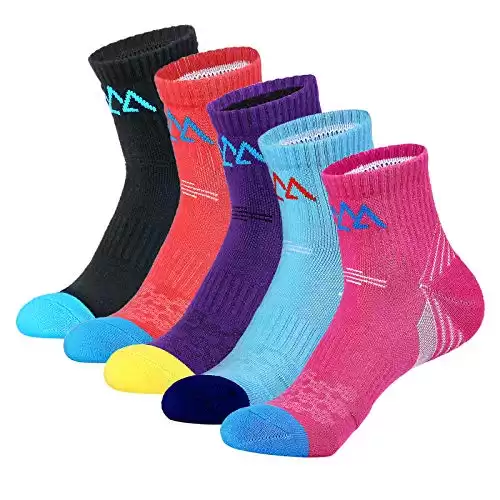 innotree 5 Pack Quarter Ankle Hiking Socks for Women, Outdoor Hiking Walking, Running.