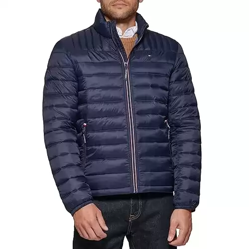 Tommy Hilfiger Mens Ultra Loft Lightweight Packable Puffer Jacket