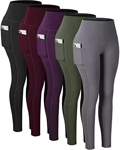 CHRLEISURE Leggings with Pockets for Women