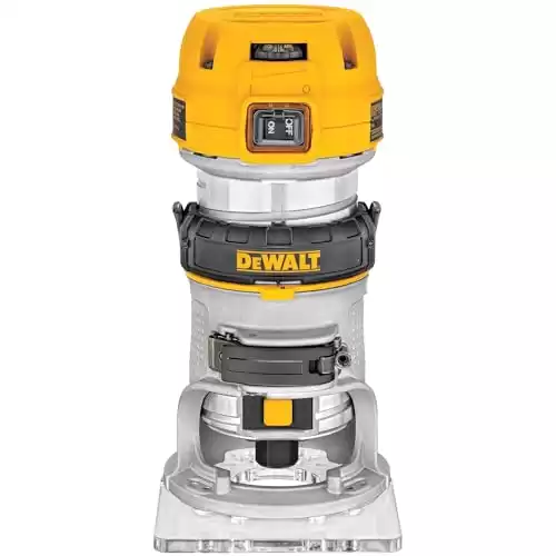 DEWALT Router, Fixed Base, 1-1/4 HP, 11-Amp, Variable Speed Trigger, Corded (DWP611)