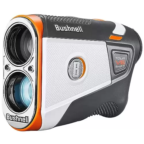 Bushnell Tour V6 Shift Golf Rangefinder with Slope Switch, 6X Magnification