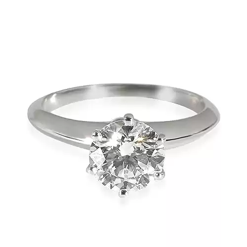 Tiffany & Co. Pre-Loved, Diamond Engagement Ring in Platinum