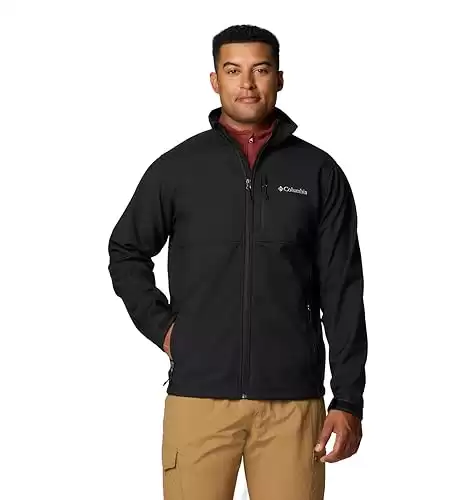 Columbia Men's Ascender Softshell Jacket, 2024 Black, Large