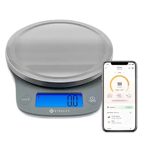 Etekcity Nutrition Smart Food Kitchen Scale, Digital Ounces and Grams