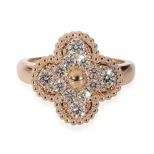 Van Cleef & Arpels, Pre-Loved Alhambra Ring, 5.75, Rose Gold