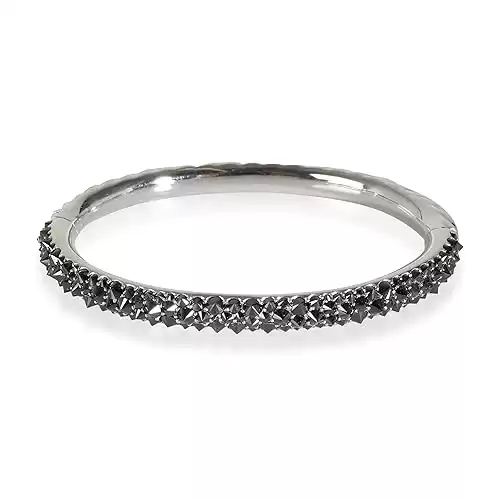 David Yurman, Pre-Loved, Reverse Set Black Diamond Bracelet in 18k White Gold