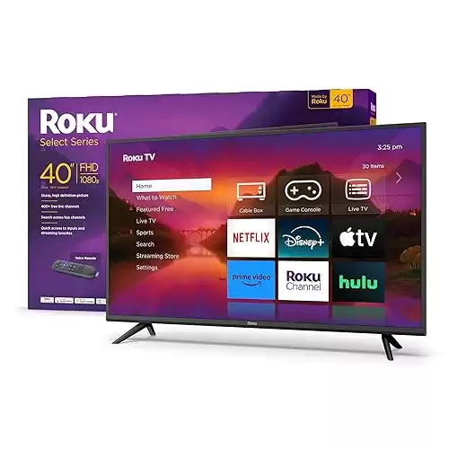 Roku Smart TV 40-Inch Select Series 1080p Full HD RokuTV Voice Remote