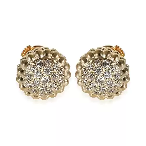 Van Cleef & Arpels, Pre-Loved, Perlee Earrings in 18k Yellow Gold 0.69