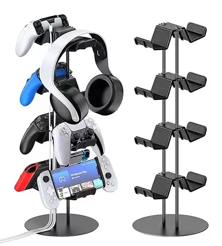 Kytok Controller Stand 4 Tiers with Cable Organizer for Desk